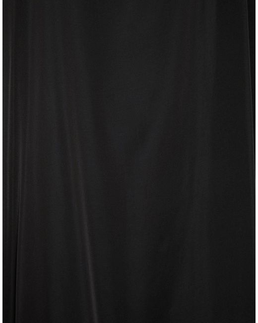 Rick Owens Black Sleeveless Solid Satin Dress