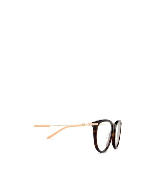 Gucci Metallic Eyewear Cat-Eye Glasses