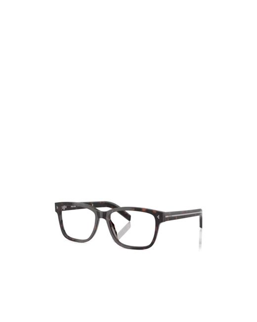 Prada White Eyewear Square Frame Glasses for men
