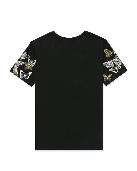 Just Cavalli Black Item O-Neck Short-Sleeved T-Shirt