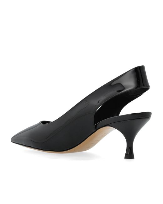 Casadei Black Pearl Embellished Slingback Pumps