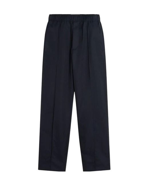 Lanvin Blue Elastic Waistband Pants for men