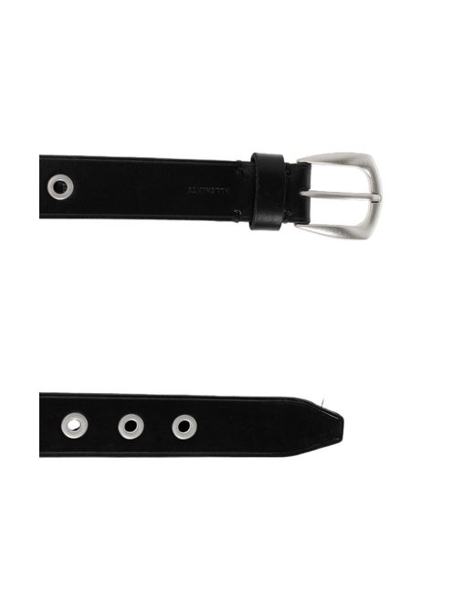 AllSaints White Buckle Belt for men