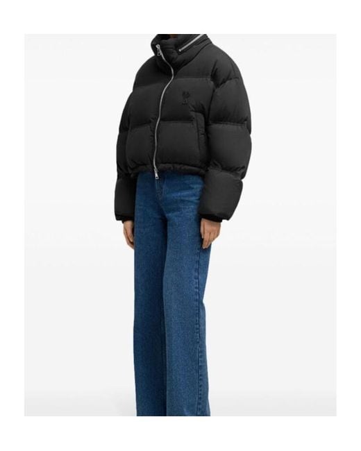 AMI Black Coats & Jackets