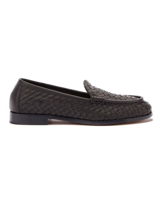 Bottega Veneta Black Solid Color Loafer