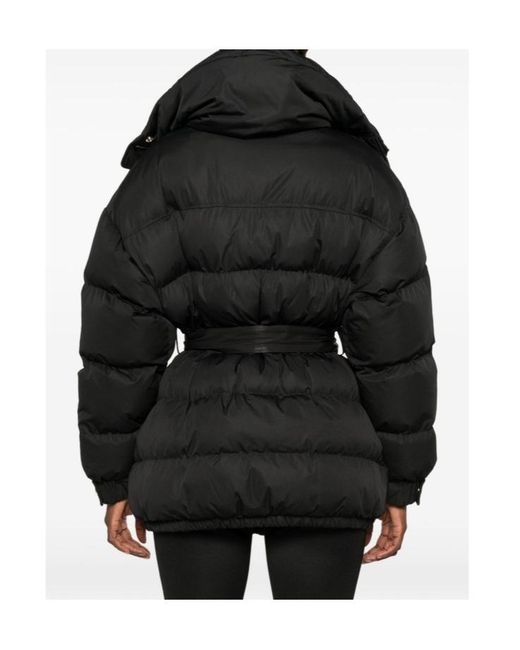 Balmain Black Belted Puffer Jacket