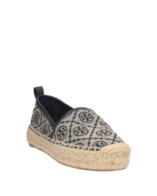 Tory Burch Gray Rinted Canvas Shoes