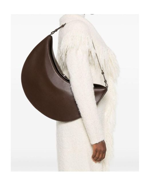 Jacquemus Brown The Ovalo Large Shoulder Bag