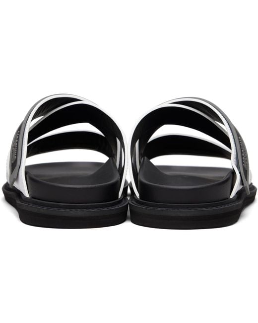 Moschino White Sporty Slippers for men