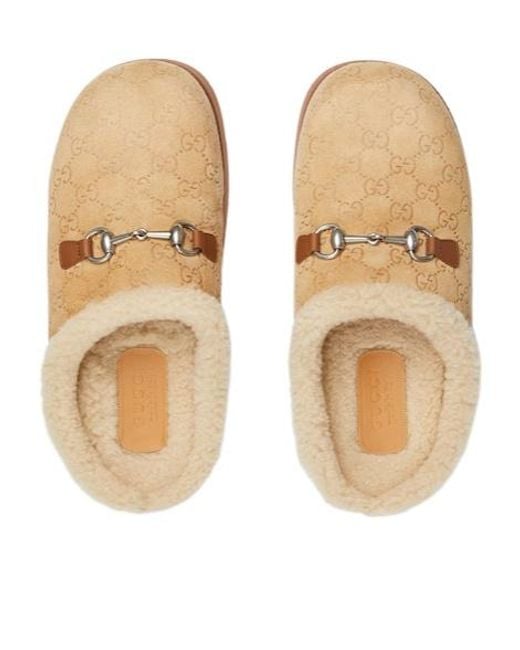 Gucci Brown Horsebit Mules for men
