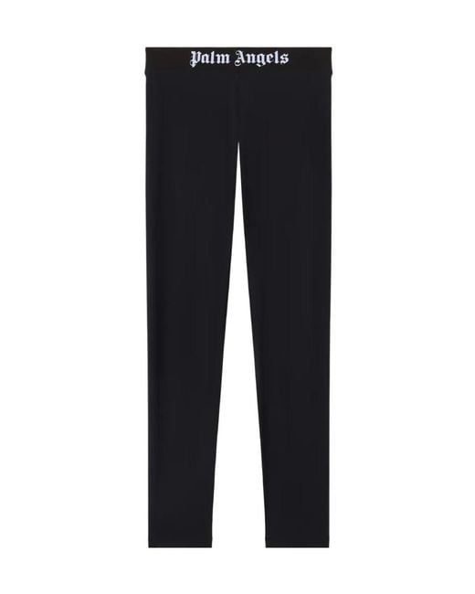 Palm Angels Black Classic Logo Sport Leggings