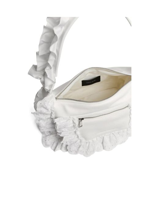 Simone Rocha White Pillowcase Ruffled Shoulder Bag