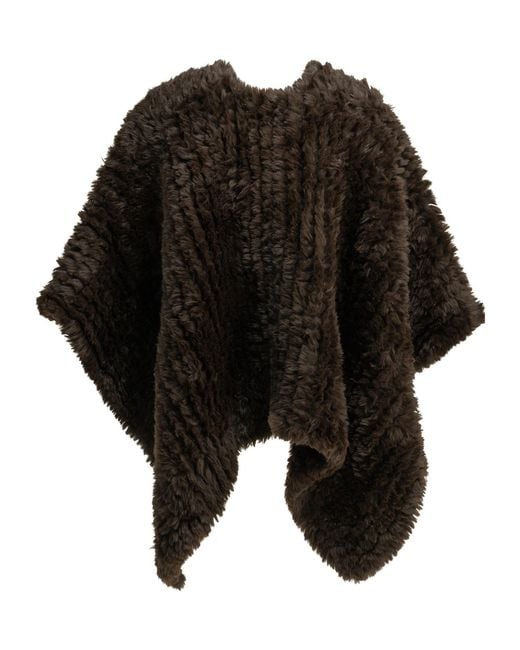 Pinko Black Asymmetrical Cape
