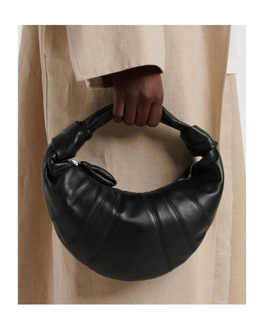 Lemaire Black Fortune Croissant Mini Leather Shoulder Bag