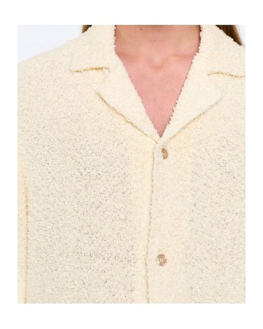 Séfr Natural Fausto Bouclé-Texture Shirt for men