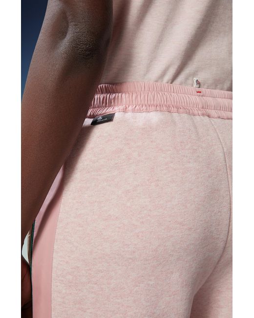 Moncler Pink Grenoble Drawstring Wide Leg Trousers