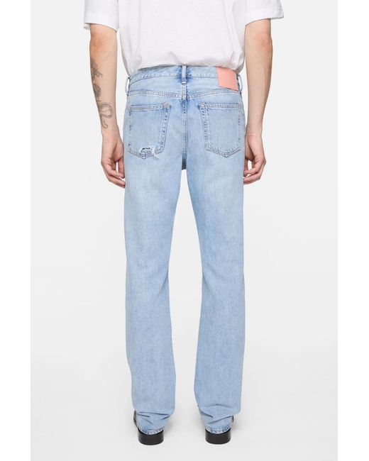 Acne Blue Distressed Jeans for men