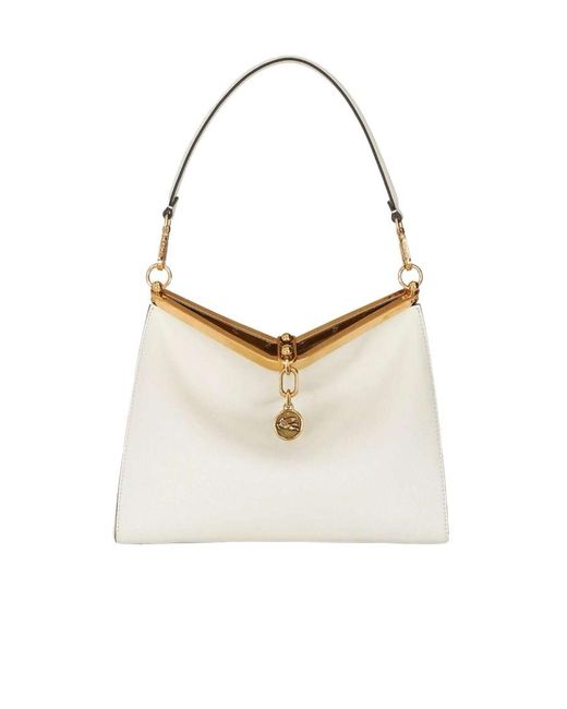 Etro White Vela Medium Shoulder Bag