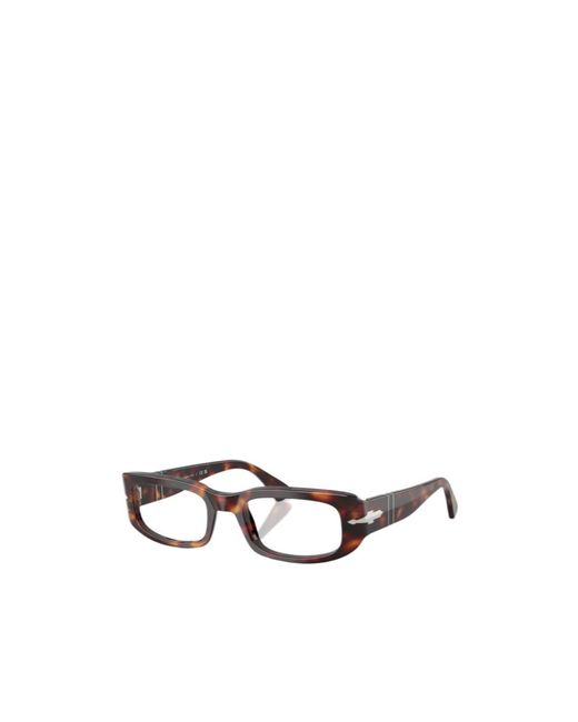 Persol White Geometric Frame Plain Mirror for men