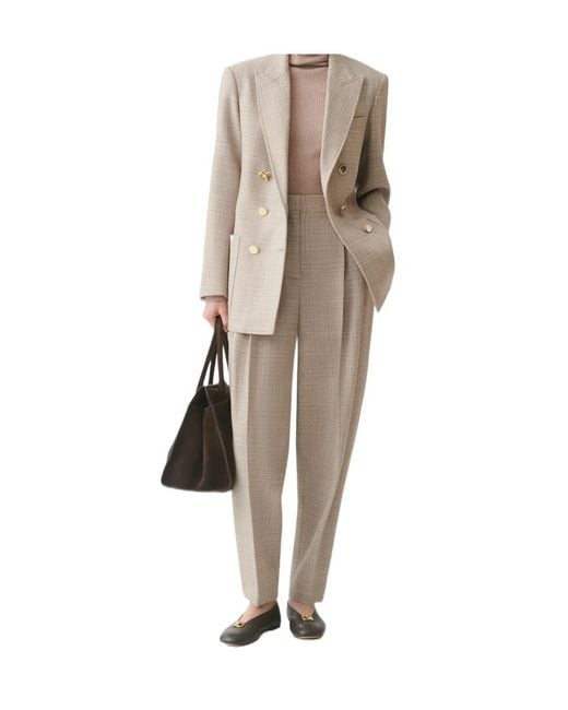 Fabiana Filippi Natural Tapered Casual Pants
