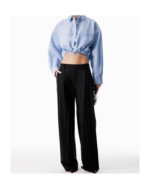 Alexander Wang Black Tropical Tailored Pants