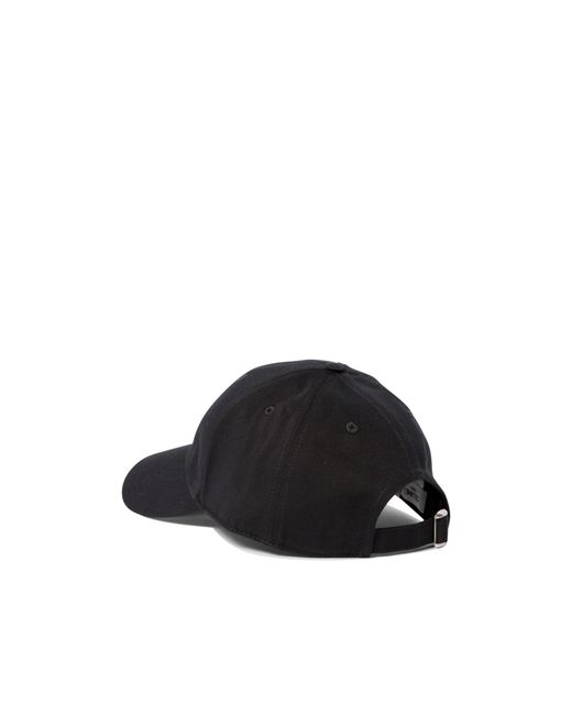 Céline Black Triomphe Baseball Cap for men