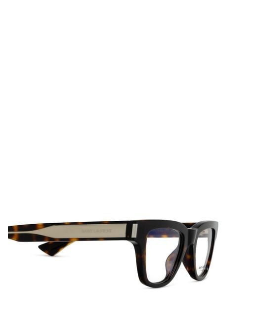Saint Laurent Black Eyewear Square Frame Glasses for men