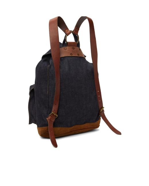 RRL Blue Logo Backpack for men