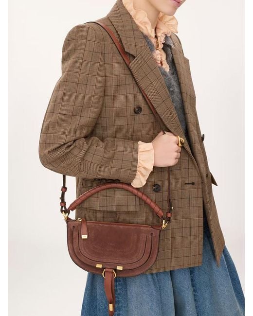 Chloé Brown Chloé Marcie Small Shoulder Bag
