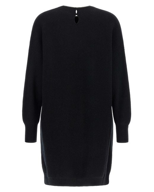 Brunello Cucinelli Blue 'Precious Collar' Dress