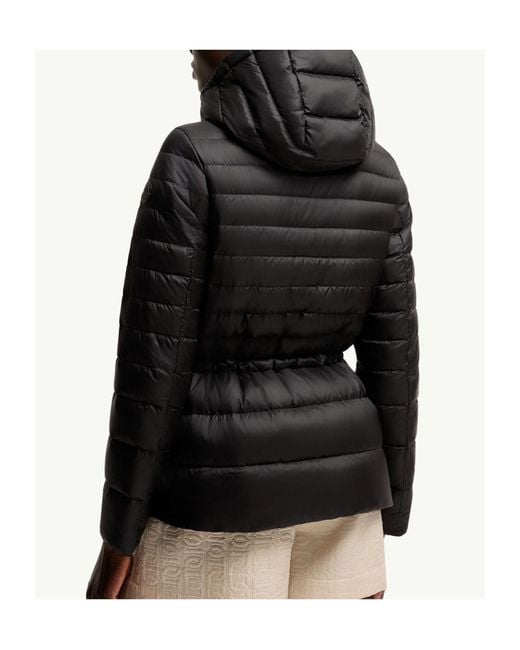 Moncler Black Raies Hooded Short Down Jacket