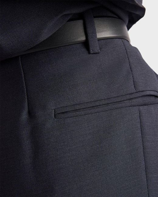 Prada Blue Kid Mohair Pants
