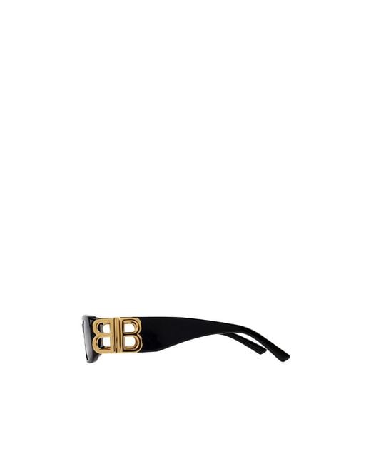 Balenciaga White Eyewear Dynasty Rectangular-Frame Sunglasses