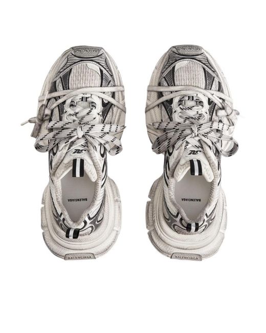 Balenciaga White 3Xl Low-Top Sneakers