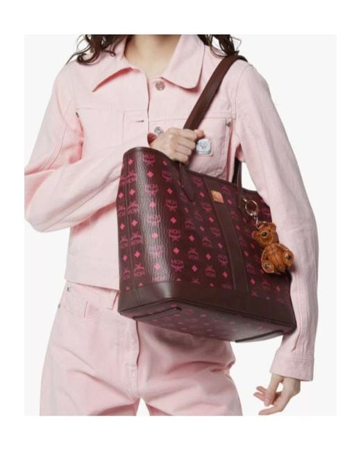 MCM Red New Liz Shopper
