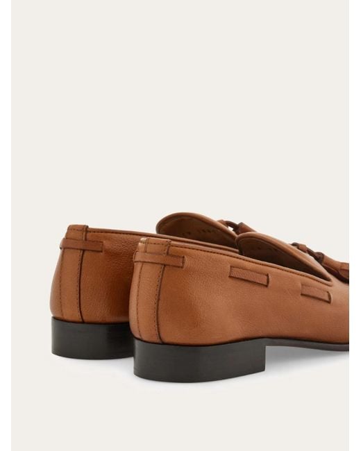 Ferragamo Brown Tassel-Detail Loafers