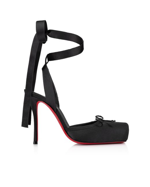 Christian Louboutin Black Cassia Lace-Up Pumps