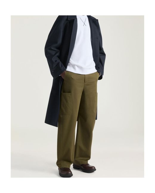Givenchy Green Cargo Straight-Leg Trousers for men