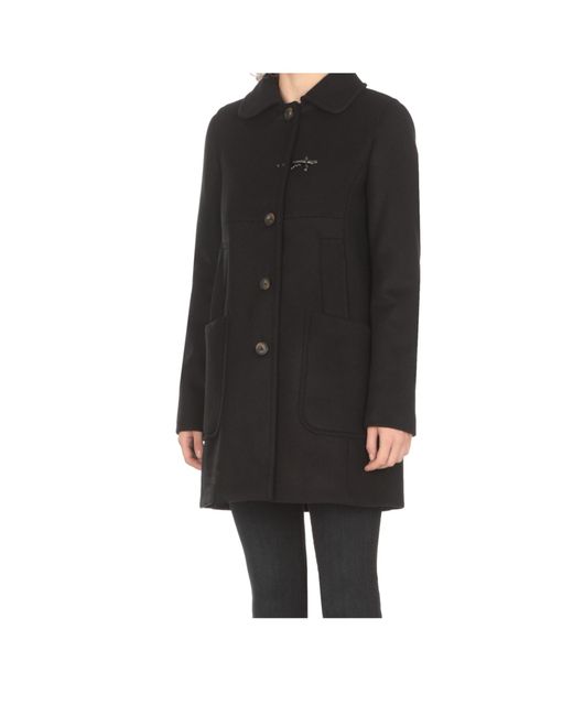 Fay Black Long-Sleeved Coat