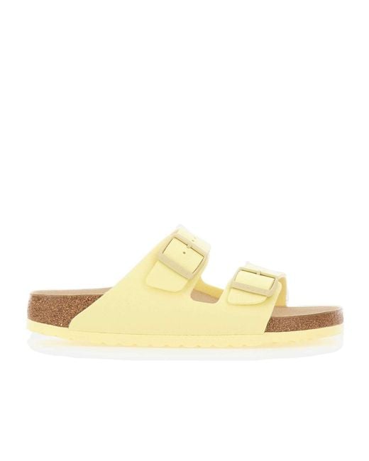 Birkenstock Yellow Arizona Double-Strap Flat Sandals