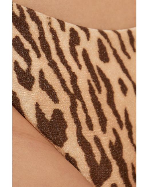 Zimmermann Natural Leopard-Print Bikini Briefs