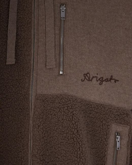 Axel Arigato Brown Alpine Fleece Jacket for men