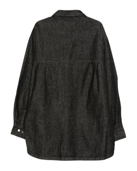Entire studios Black Long-Sleeved Denim Shirt for men