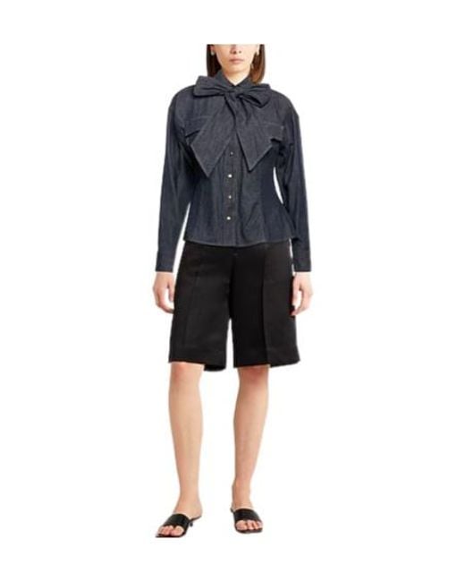 Brunello Cucinelli Blue Denim Long Sleeve Shirt