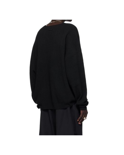 Fear Of God Black Waffle Long Sleeve Pullover for men