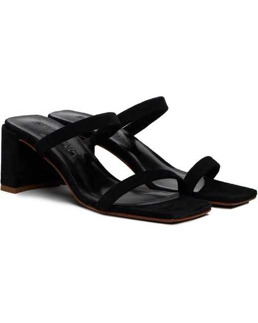 By Far Black Tanya High-Heeled Sandals