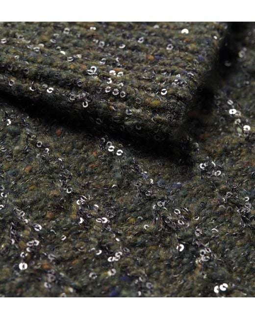 Dior Black Christian Sequinned Tweed Embroidered Cardigan