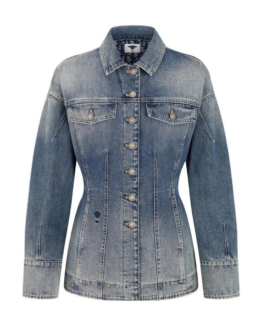 Dior Blue Fitted Denim Jacket