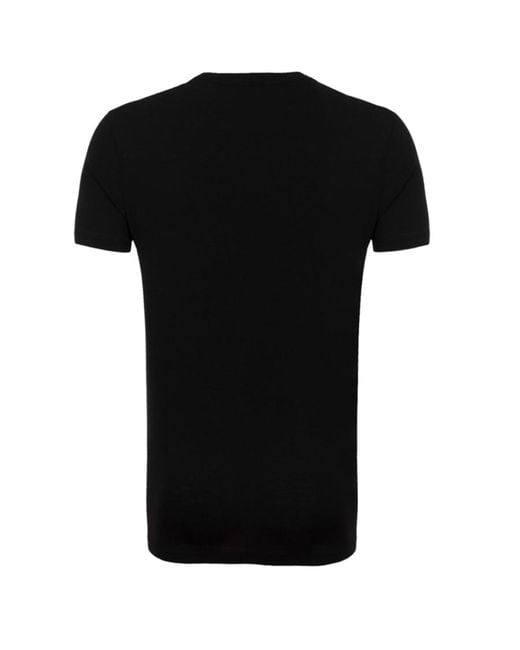 Boss Black T-Shirt With Round Neck And Short Sleeves for men