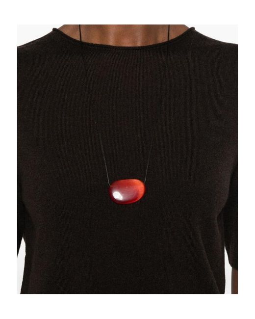 Antonelli Black Short-Sleeved Knitted T-Shirt